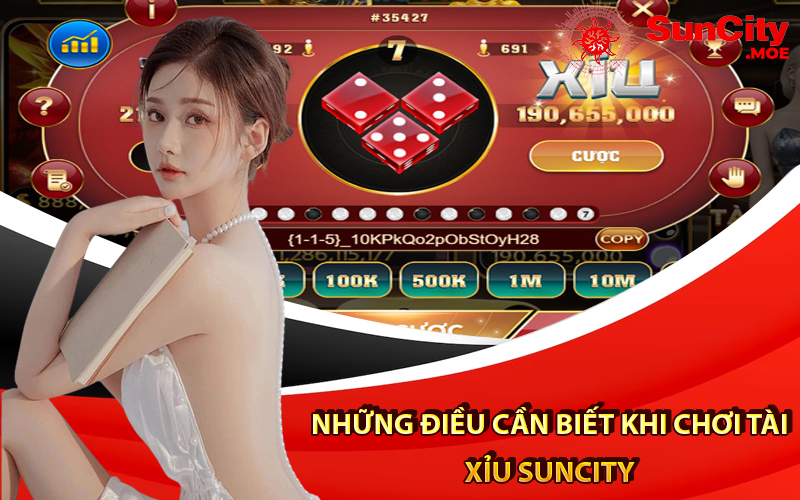 Những điều cần biết khi chơi Tài xỉu suncity